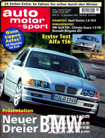 Deckblatt Auto Motor und Sport (24/1997)